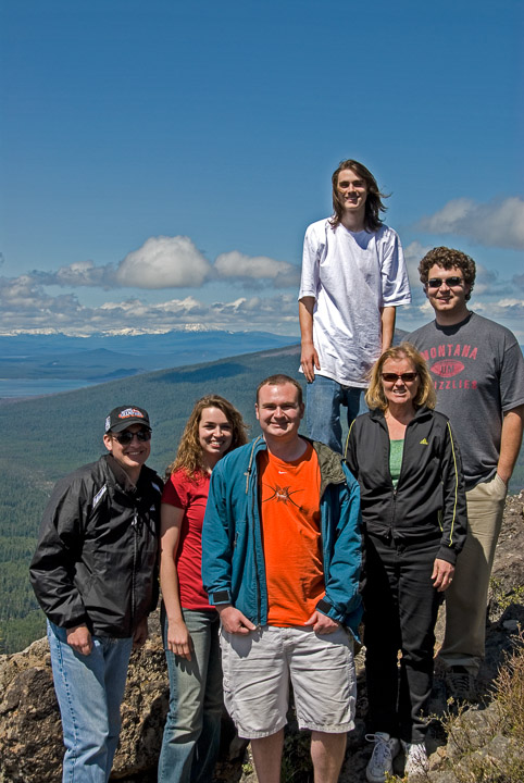 Jeff, Liz, Brian, Alex, Linda, and Andrew on Odell Butte - The Collins ...