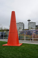 'Safety Cones' (2007, Glazed and pigmented cast fiberglass) - Dennis Oppenheim Seattle-1887.jpg