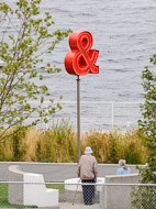 'Love & Loss' (2005-2006, Mixed media installation with benches, tables, live tree, pathways and illuminated rotating element) - Roy McMakin Seattle-1934.jpg