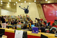 Note the Babe the Blue Ox sculpture in the children's area. Seattle-2123.jpg