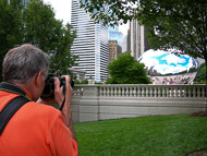 Doug photographing 'Cloud Gate', commonly refered to as 'The Bean' DSCN4576.jpg