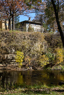 The Samuel Davis Drake House sits atop the cliffs on the east side of Willow Creek. _DSC1686.jpg