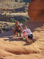 Bill, Maggie, and Sek at Delicate Arch DSCN3072.jpg