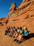 Doug, Kathy, Linda, Jim, Ellen, Eddo, Chris at Delicate Arch DSCN3073.jpg